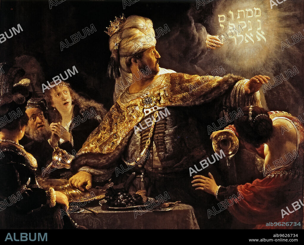 'Belshazzar's Feast', c. 1639 by Rembrandt.