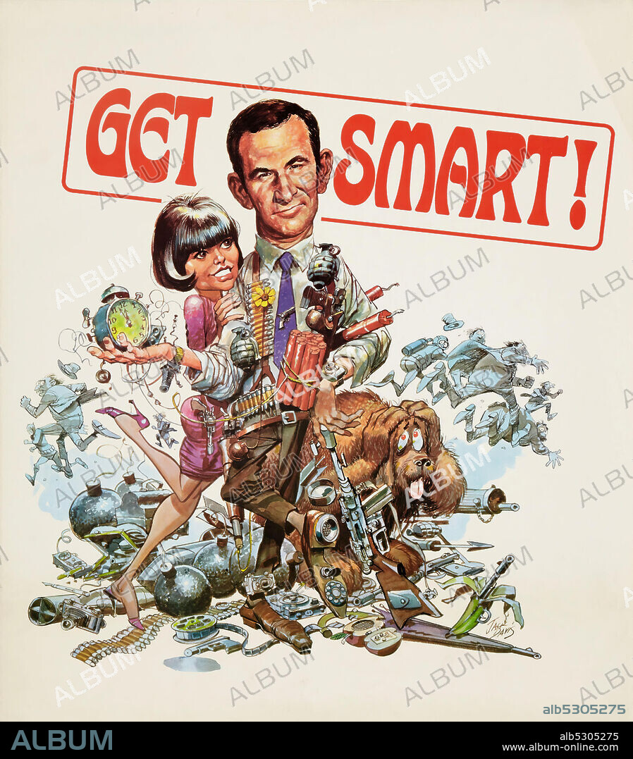 BARBARA FELDON und DON ADAMS in GET SMART, 1965, unter der Regie von BRUCE BILSON, DON ADAMS und GARY NELSON. Copyright CBS TV/NBC.