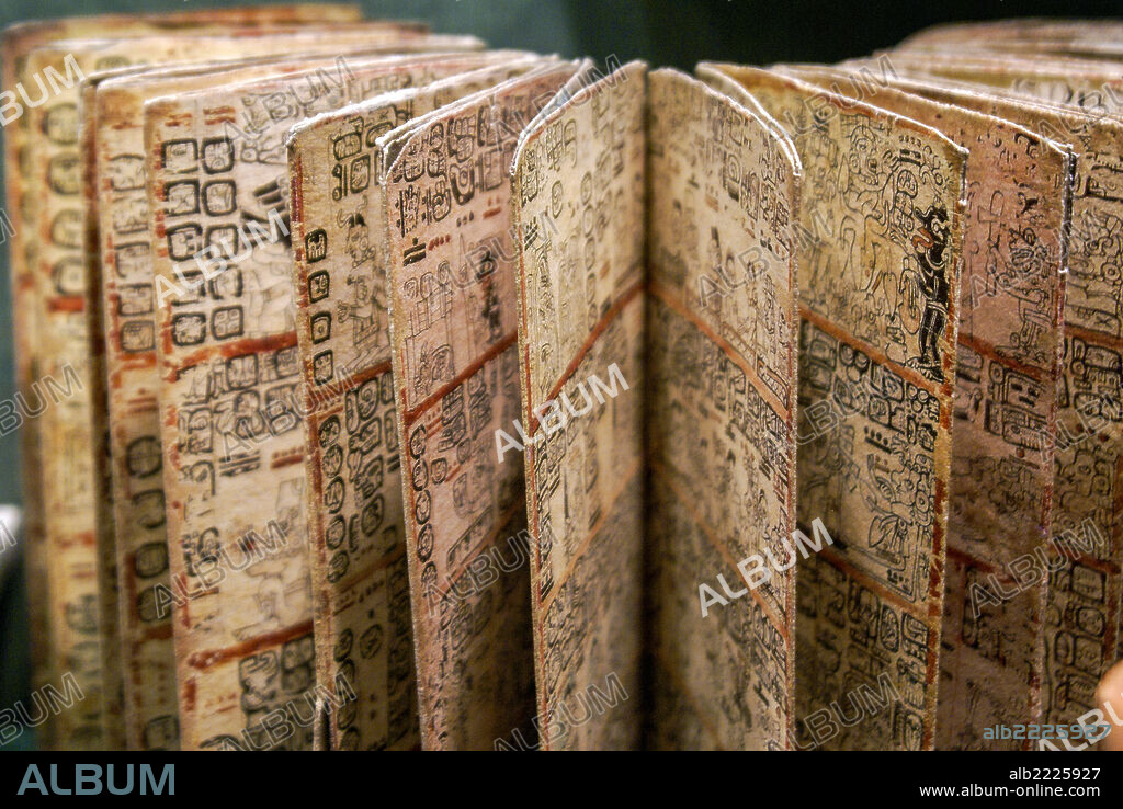 Codex Grolier. Maya Culture. National Museum of Anthropology. State of Mexico D.F. Mexico.