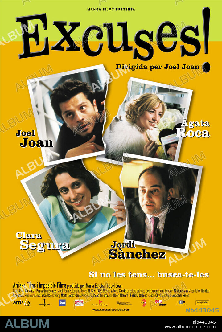 Poster de EXCUSAS!, 2003 (EXCUSES!), dirigida por JOEL JOAN. Copyright ARRISKA FILMS/IMPOSIBLE FILMS.