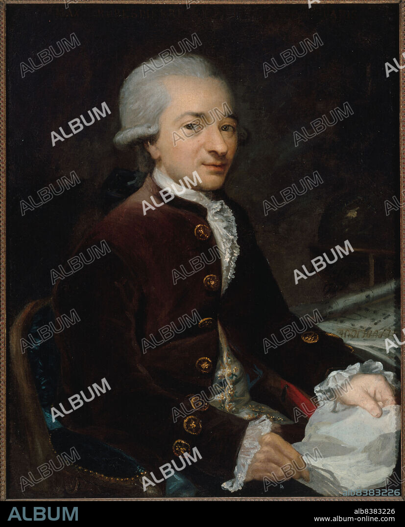 H LEFEVRE. Portrait of a man, dressed to look like Robespierre, 1792.