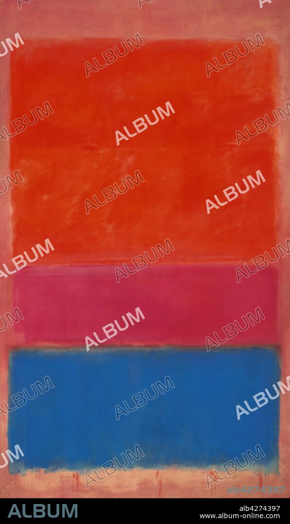 Mark Rothko / No.1 (Royal red and blue) , 1954. 288,9 x 171, 5  cm.
