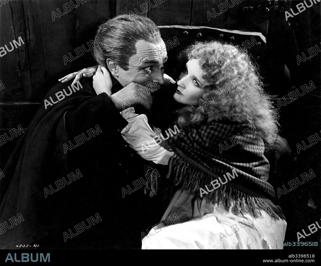 CONRAD VEIDT and MARY PHILBIN in THE MAN WHO LAUGHS, 1928, directed by PAUL LENI. Copyright UNIVERSAL PICTURES.