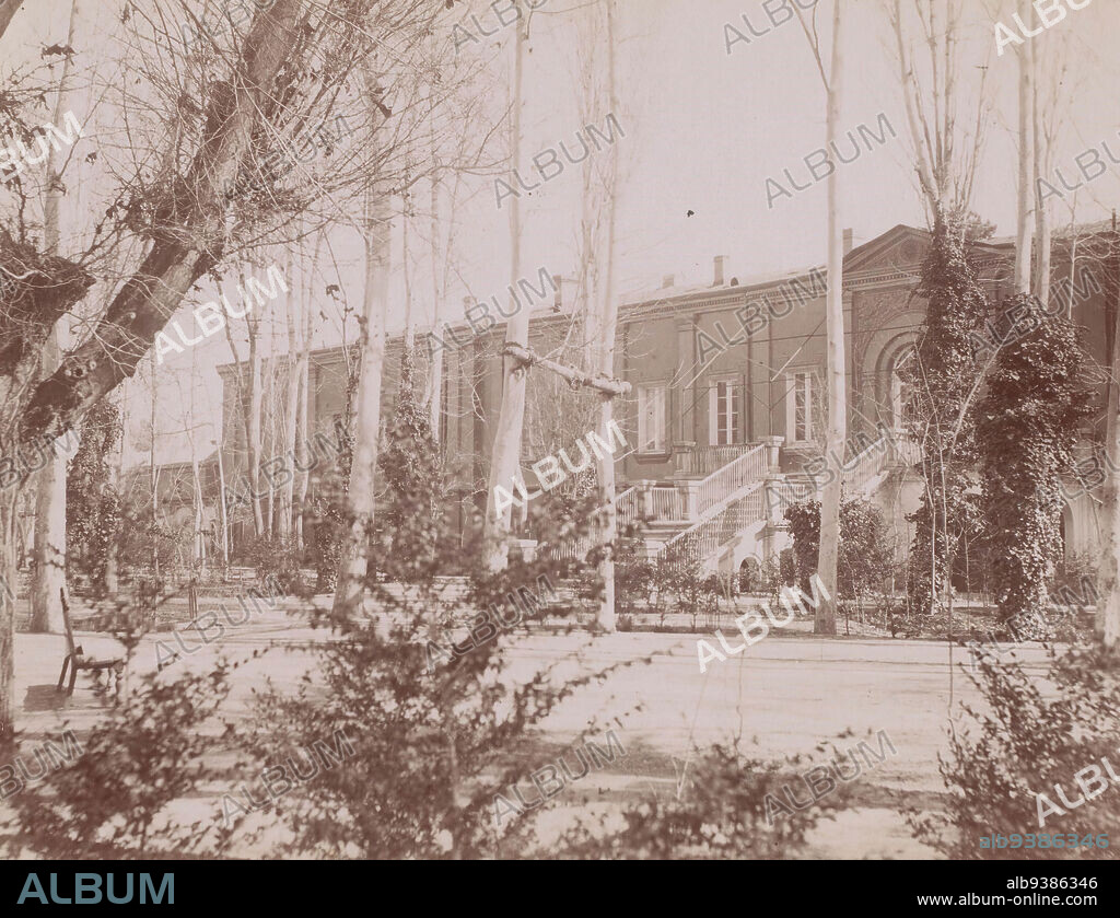 English Envoy/Ambassy, Tehran [?], Iran, English Envoy/Ambassy, Tehran [?], Iran., Antoine Sevruguin (attributed to), Iran, c. 1880 - c. 1910, paper, albumen print, height 205 mm, width 154 mm.