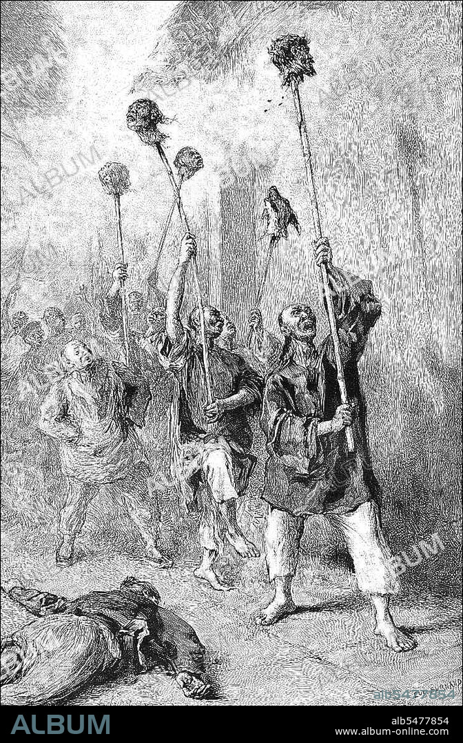 The Tonkin Campaign (French: Campagne du Tonkin) was a armed conflict fought between June 1883 and April 1886 by the French against, variously, the Vietnamese, Liu Yongfu's Black Flag Army and the Chinese Guangxi and Yunnan armies to occupy Tonkin (northern Vietnam) and entrench a French protectorate there. The campaign, complicated in August 1884 by the outbreak of the Sino-French War and in July 1885 by the Can Vuong nationalist uprising in Annam, which required the diversion of large numbers of French troops, was conducted by the Tonkin Expeditionary Corps, supported by the gunboats of the Tonkin Flotilla. The campaign officially ended in April 1886, when the expeditionary corps was reduced in size to a division of occupation, but Tonkin was not effectively pacified until 1896. The Black Flag Army (Chinese: Heiqi Jun) was a remnant of a bandit group that may have been former Taiping rebels that crossed the border from Guangxi province in China into Upper Tonkin, in the Empire of Annam (Vietnam) in 1865. They became known mainly for their fights against French forces in cooperation with both Vietnamese and Chinese authorities. The Black Flag Army is so named because of the preference of its commander, Liu Yongfu, for using black command flags.