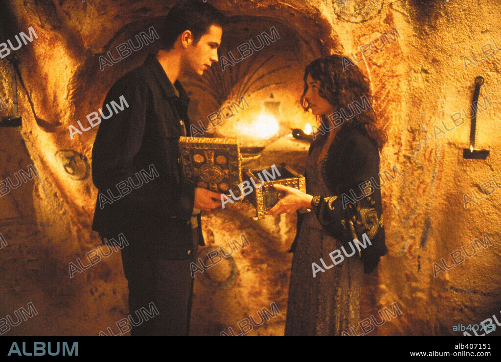 JAMES D'ARCY and NATASHA WIGHTMAN in REVELATION, 2001, directed by STUART URBAN. Copyright ROMULUS FILMS/CYCLOPS VISION/MIRACLE COMMUNICATIONS.