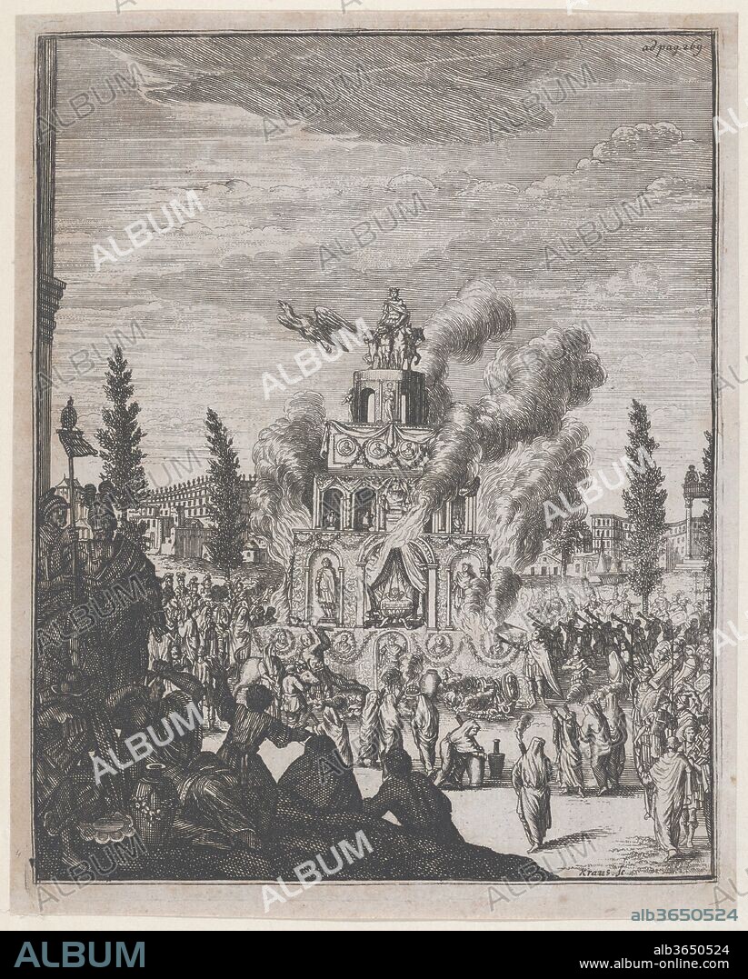 A Celebration. Artist: Johann Ulrich Kraus (German, 1655-1719). Dimensions: Sheet (Trimmed): 7 5/8 × 6 1/8 in. (19.3 × 15.5 cm). Date: ca. 1675-1719.