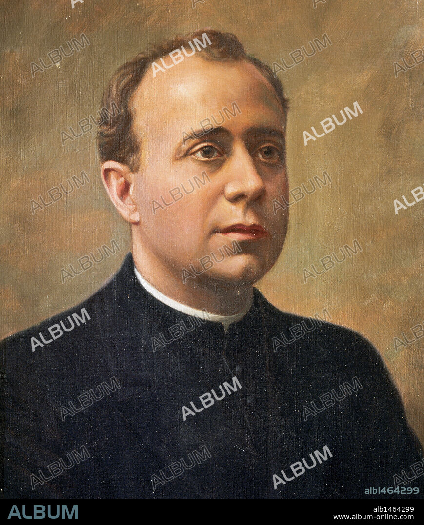 POVEDA, Pedro (1874-1936). Religioso español, fundador de la Institución Teresiana. (En proceso de beatificación). Oleo de A. CASTELLANOS (1961). Colegio Mayor Padre Poveda. Madrid. España.