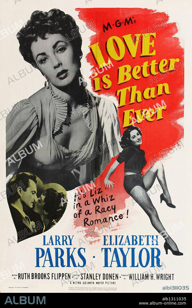 Poster of LOVE IS BETTER THAN EVER, 1952, directed by STANLEY DONEN. Copyright M.G.M.