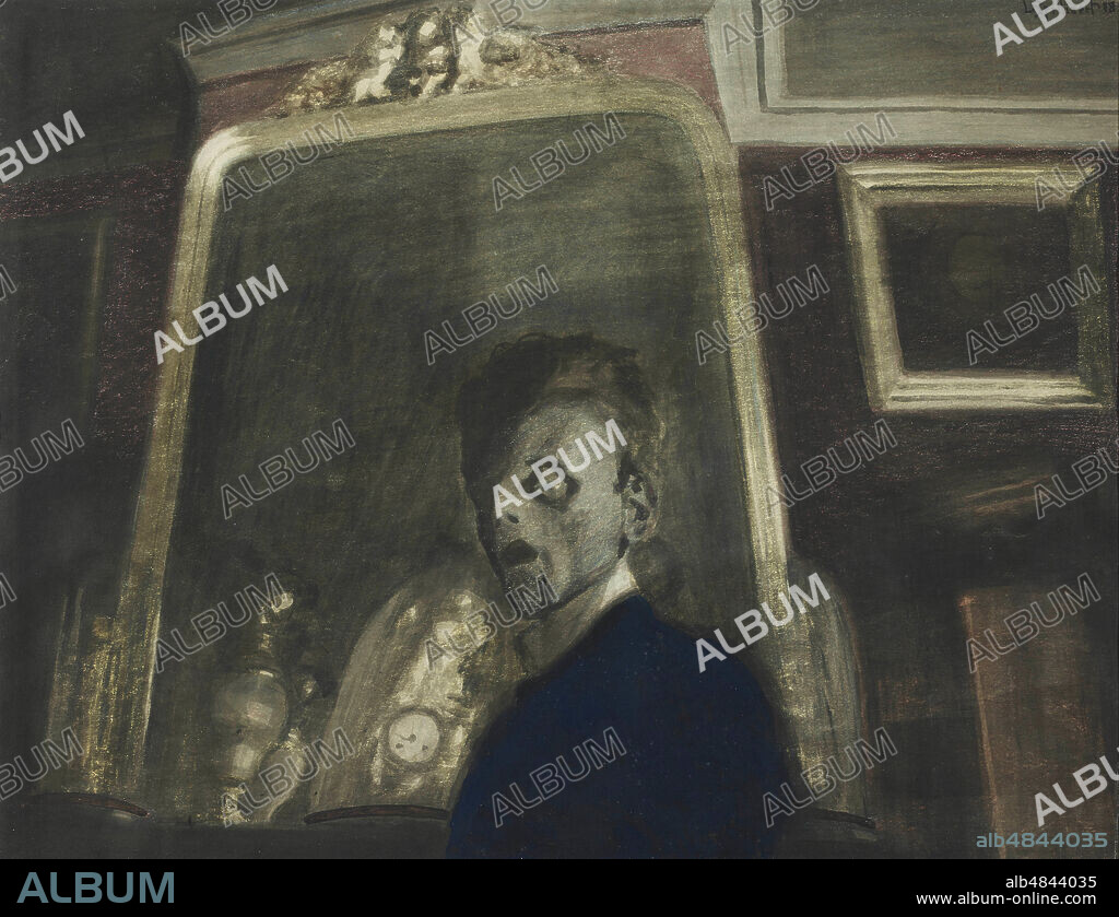 LEON SPILLIAERT. Self-Portrait Before the Mirror.