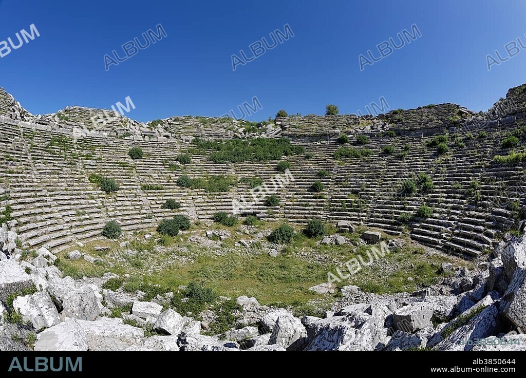 Ancient Roman theater, Selge, Pisidia, Köprülü Canyon National Park, Antalya Province, Turkey