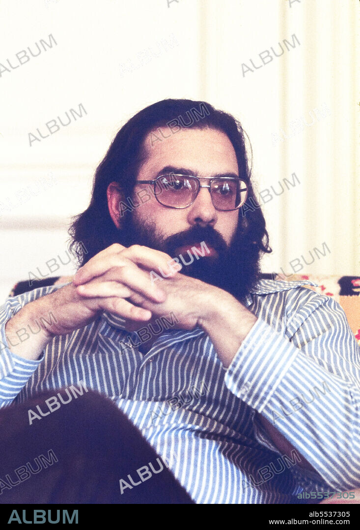Francis Ford Coppola, American film director, producer, and screenwriter, half-length Portrait, Bernard Gotfryd, 1973.