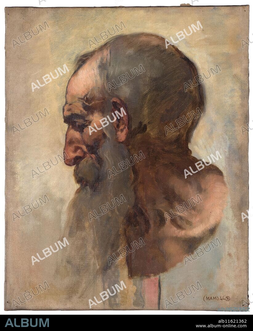 Eduardo Rosales Gallinas / 'El evangelista San Mateo'. Hacia 1873. Óleo sobre lienzo, 50 x 37 cm.
