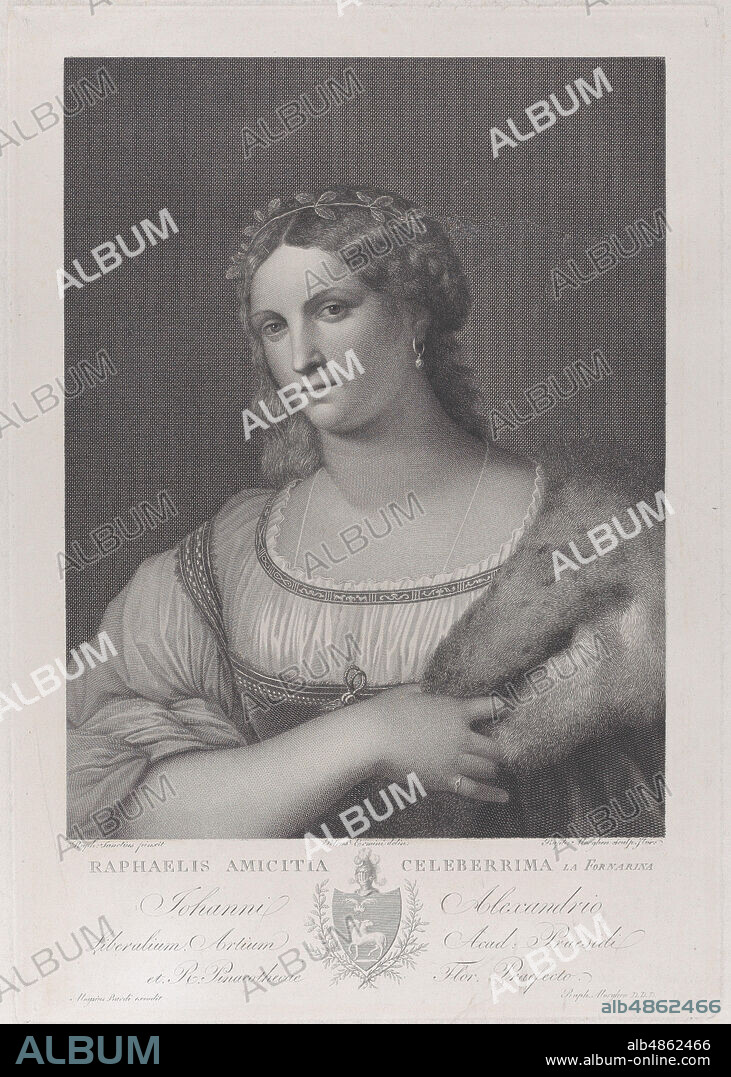 RAPHAEL MORGHEN and PIETRO ERMINI. La Fornarina, 1814.