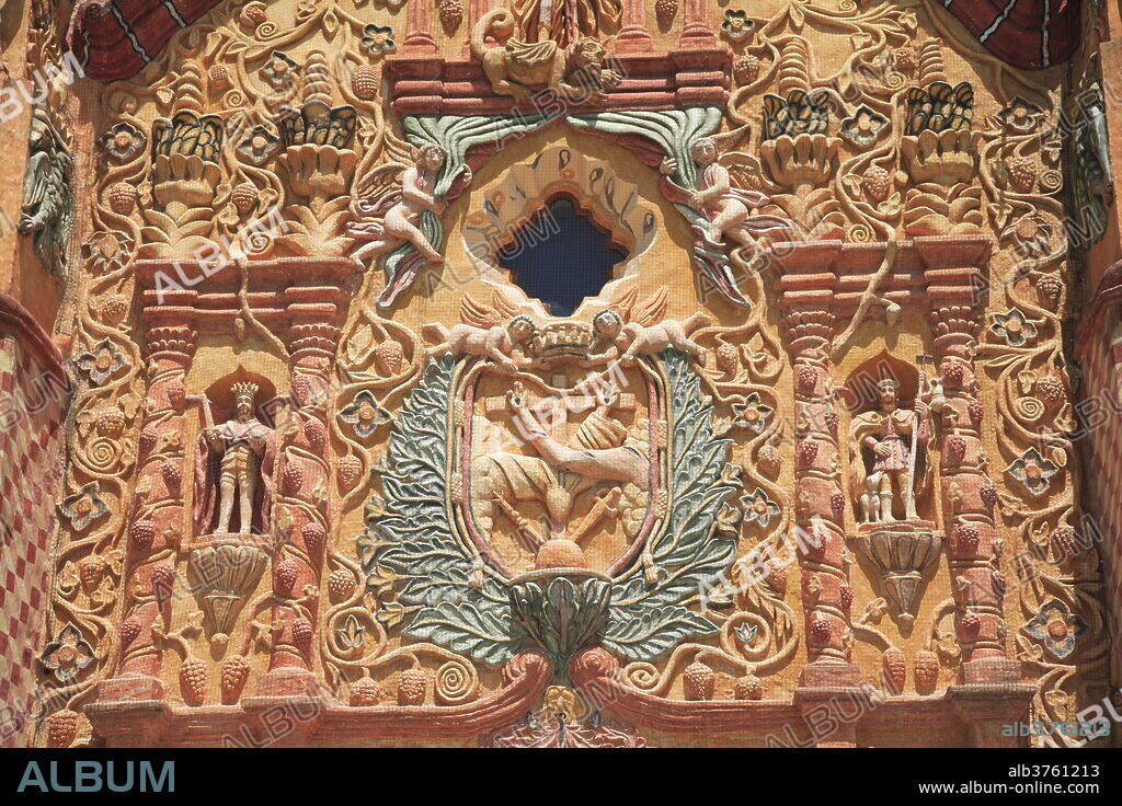 Conca Mission, UNESCO World Heritage Site, one of five Sierra Gorda missions designed by Franciscan Fray Junipero Serra, Arroyo Seco, Querétaro, Mexico, North America.