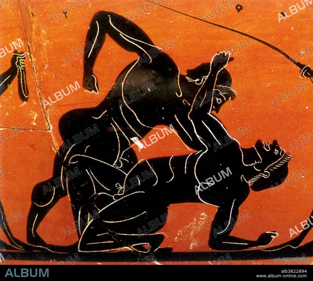 Olympic Games, Pankration, Black-Figure Pottery