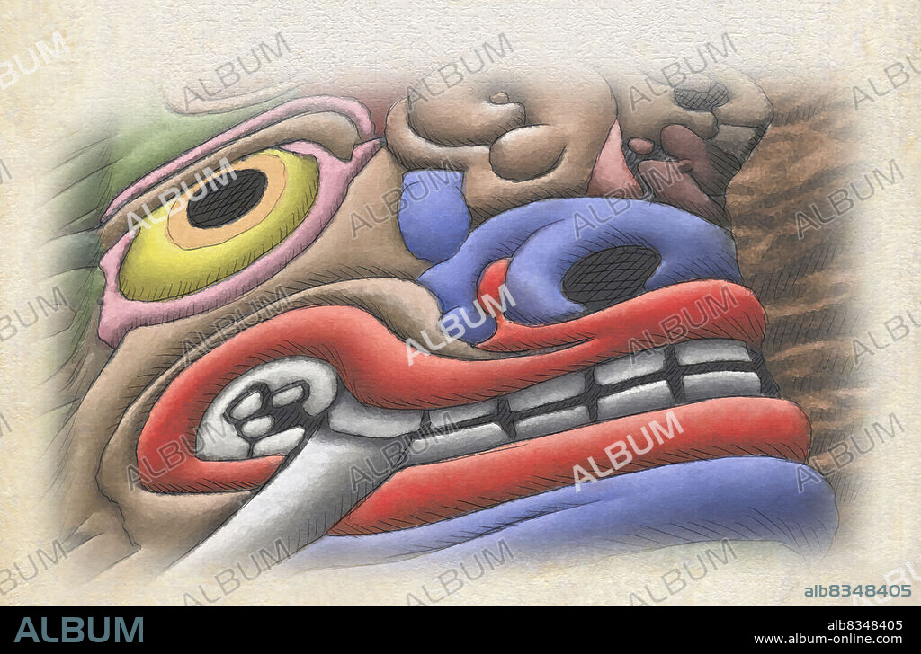A prestigious city in the Andes, Chavin de Huantar, is home to El Lanzon, the Smiling god.