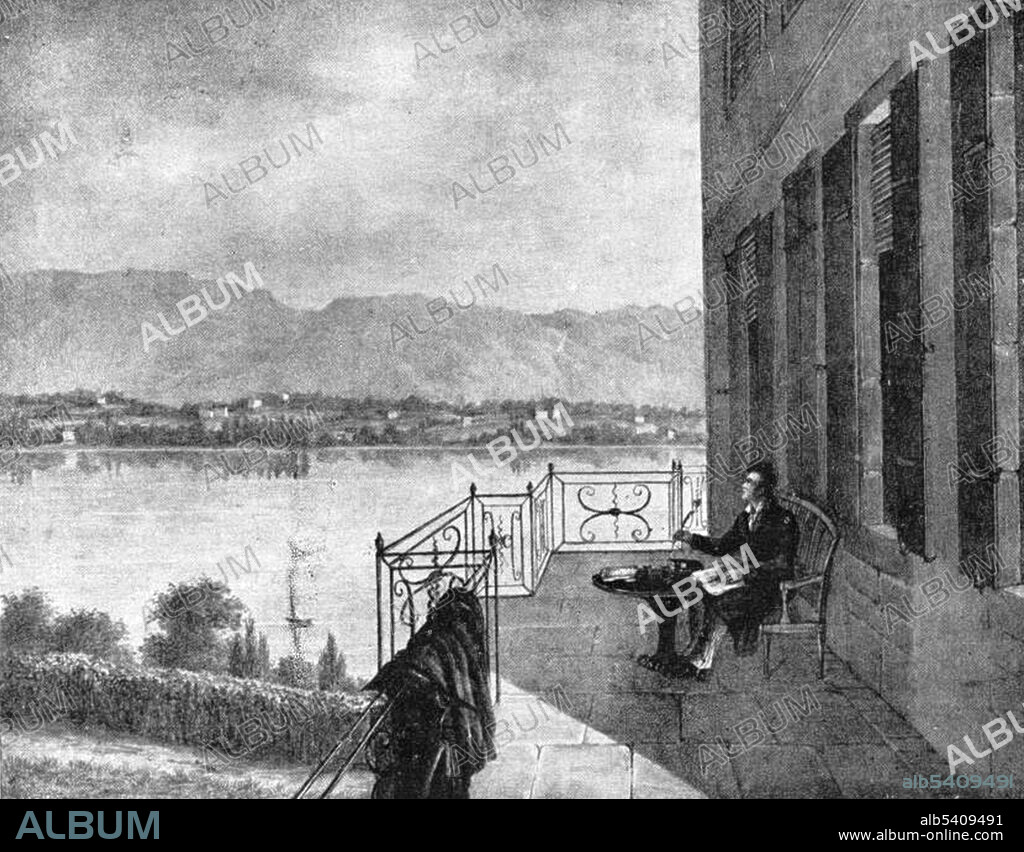 Lord Byron, English Poet, at Villa Diodati