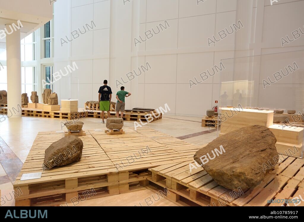 Gallaecia Petrea exhibition, Museum, Cidade da Cultura de Galicia, City of Culture of Galicia, designed by Peter Eisenman, Santiago de Compostela, A Coruña province, Galicia, Spain.