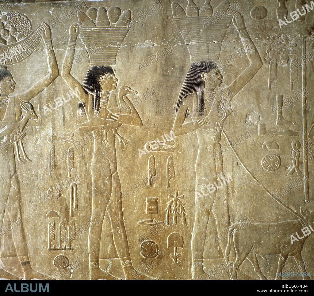 Bas-Relief from the Tomb of Tiy  1200-1085 B.C.  Egyptian Art   Saqqara, Egypt.