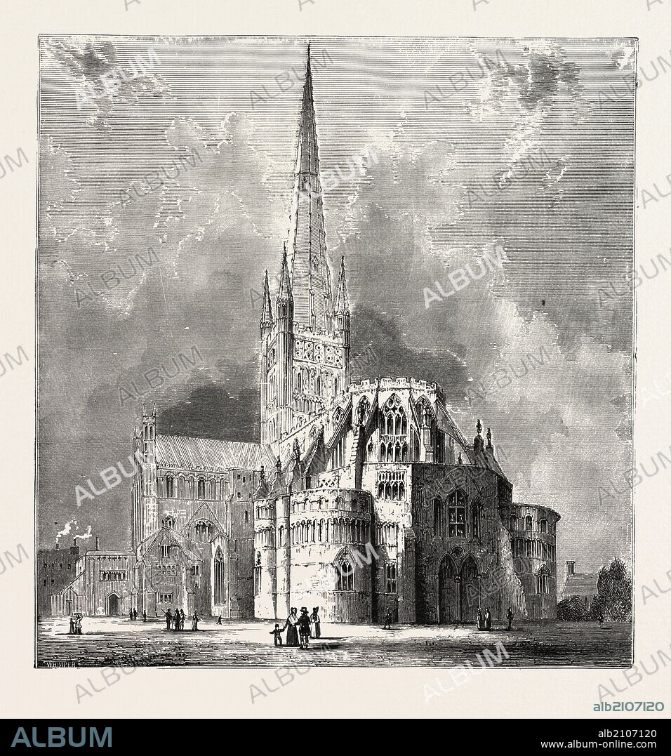 NORWICH CATHEDRAL, is an English cathedral located in Norwich, Norfolk, dedicated to the Holy and Undivided Trinity. It is the cathedral church for the Church of England Diocese of Norwich. UK.