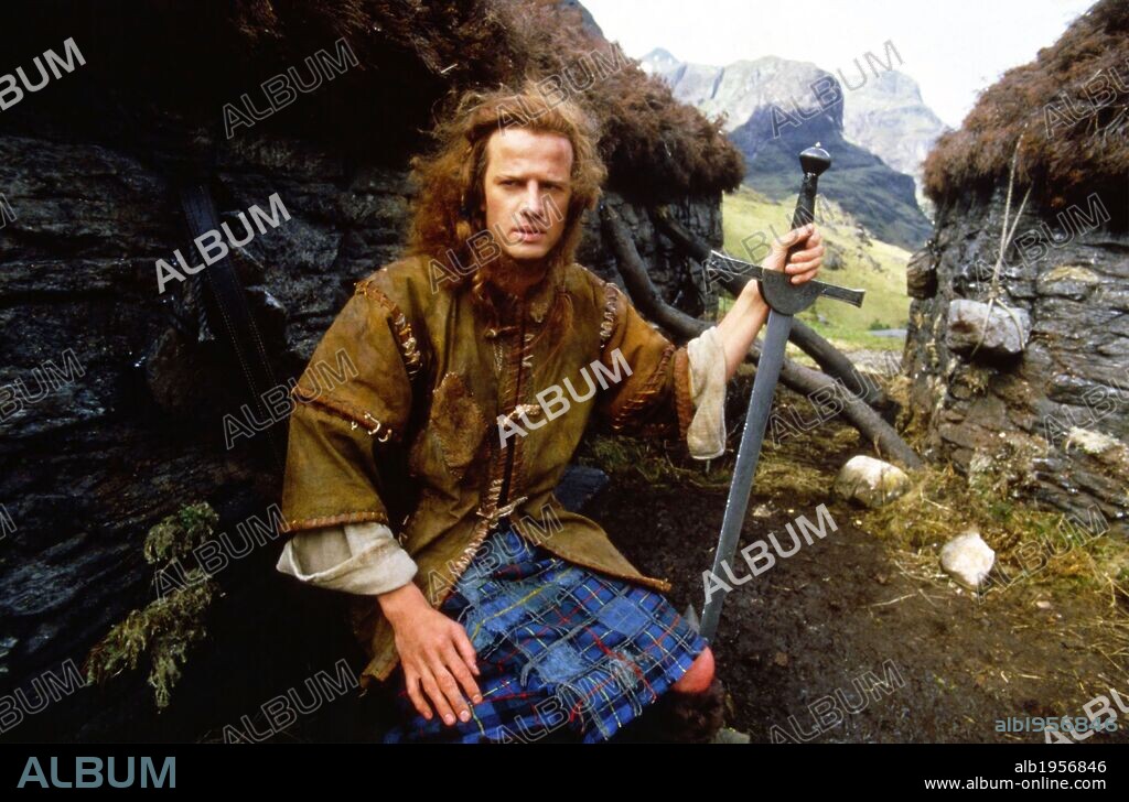 CHRISTOPHER LAMBERT en LOS INMORTALES, 1986 (HIGHLANDER), dirigida por RUSSELL MULCAHY. Copyright COLUMBIA/CANNON/WARNER.