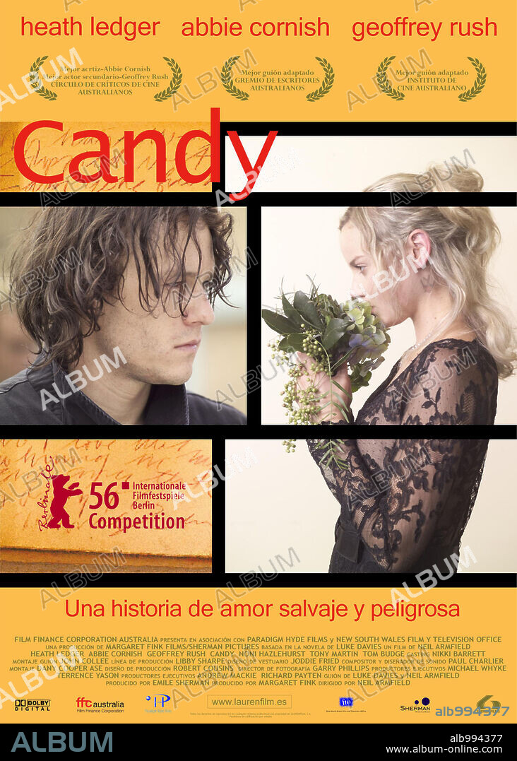 Poster of CANDY, 2006, directed by NEIL ARMFIELD. Copyright RENAISSANCE FILMS.