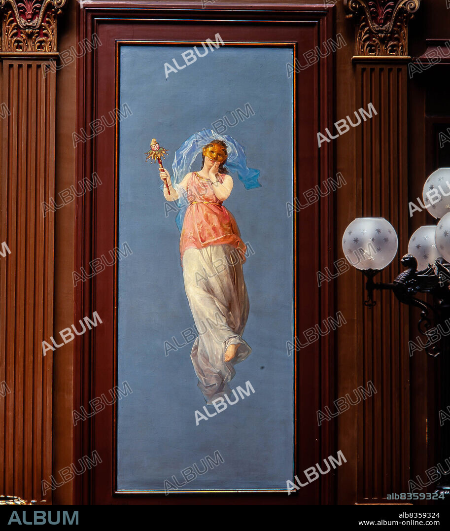 Eduard Llorens i Masdeu / Pinturas decorativas del Palau Casades, actual Ilustre Colegio de la Abogacía de Barcelona, 1891.
