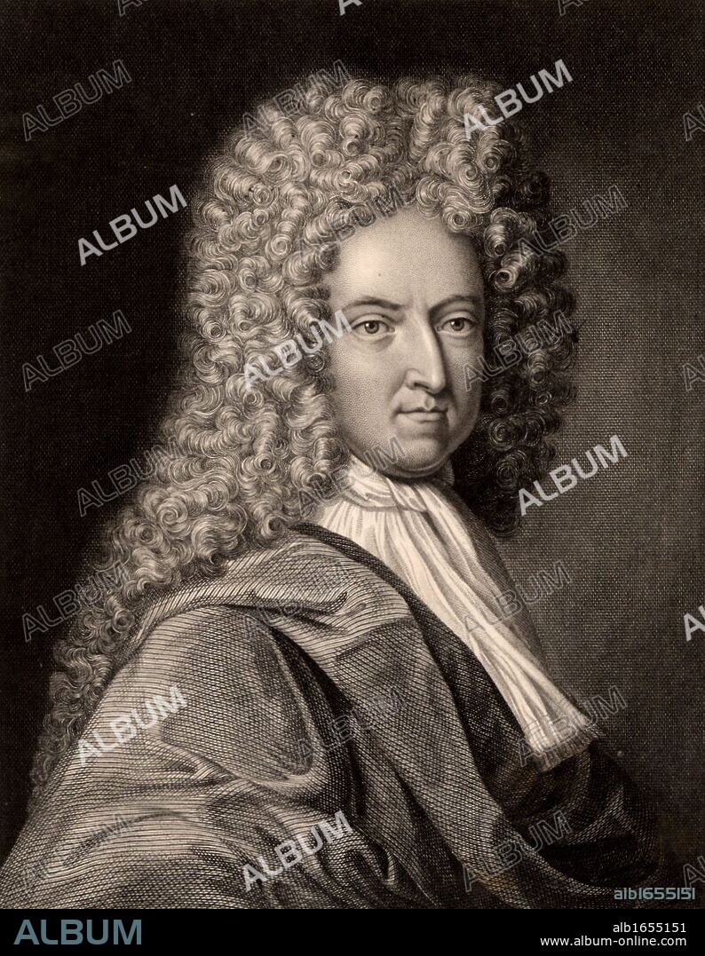 Daniel Defoe (1661?-1731) English author, satirist and adventurer.  Remembered now for his novels "Robinson Crusoe" (1719), "Journal of the Plague Year" (1722) and "Moll Flanders" (1722).  Engraving from "The Gallery of Portraits" Vol. VII, by Charles Knight (London, 1837).   (Photo by: Universal History Archive/UIG via Getty Images).