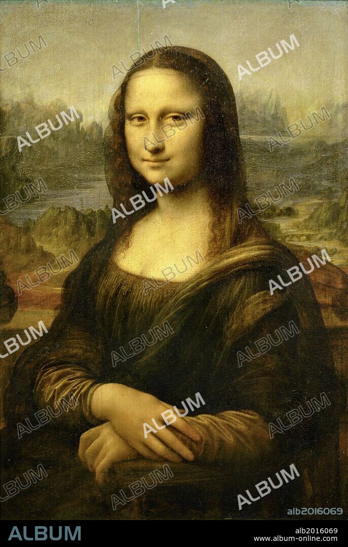 Leonardo da Vinci / 'La Gioconda', 1503-1519, Óleo sobre tabla, 77 × 53 cm.