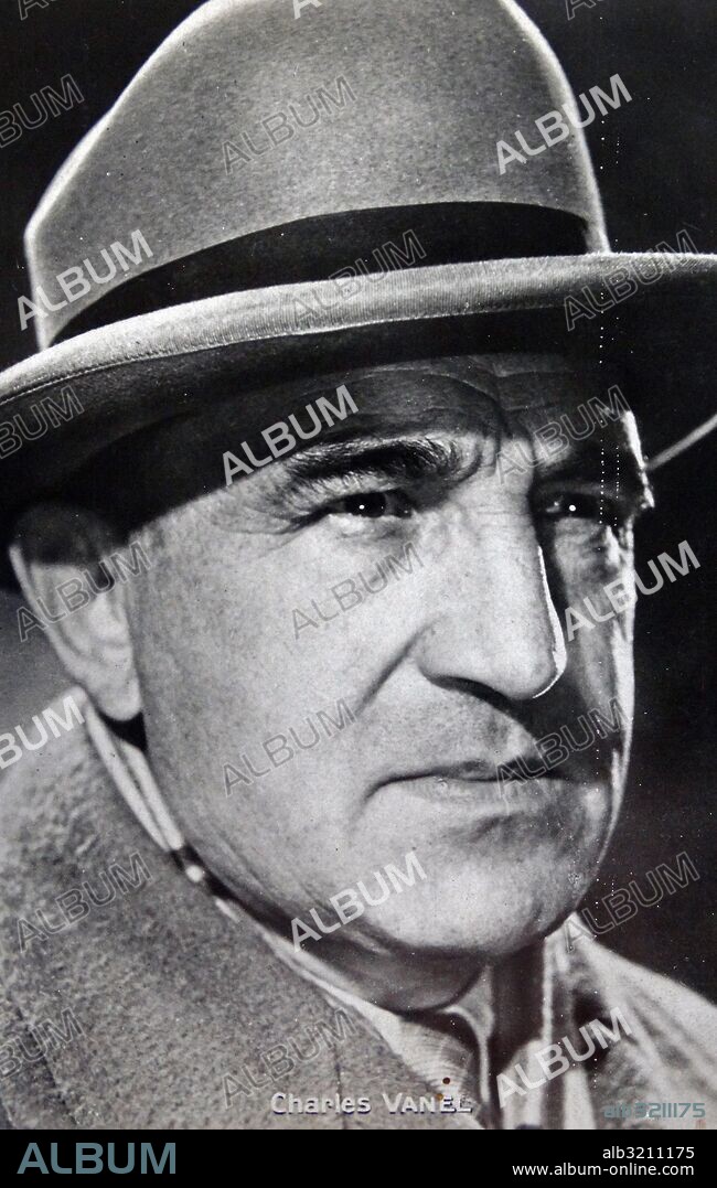 Charles Vanel (1892-1898) a French actor and director. Dated 20th Century.