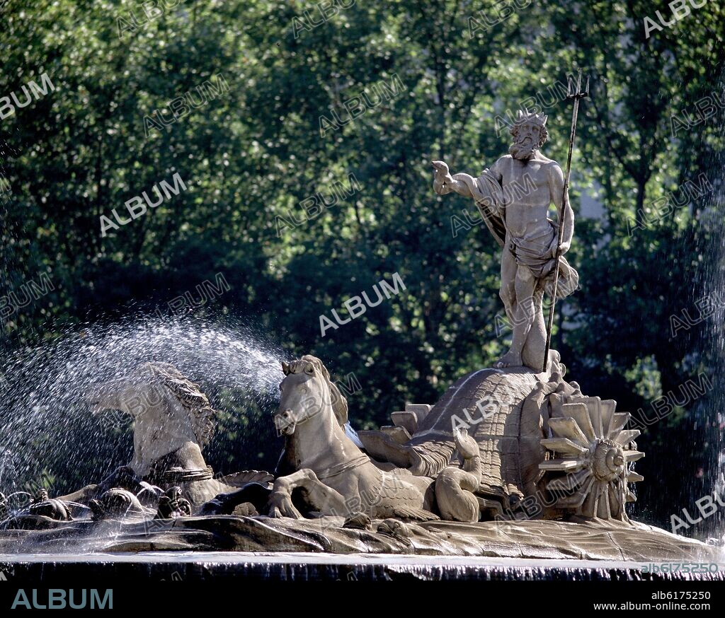 JUAN PASCUAL DE MENA. DETAIL OF THE FOUNTAIN OF NEPTUNE - 1780-84.