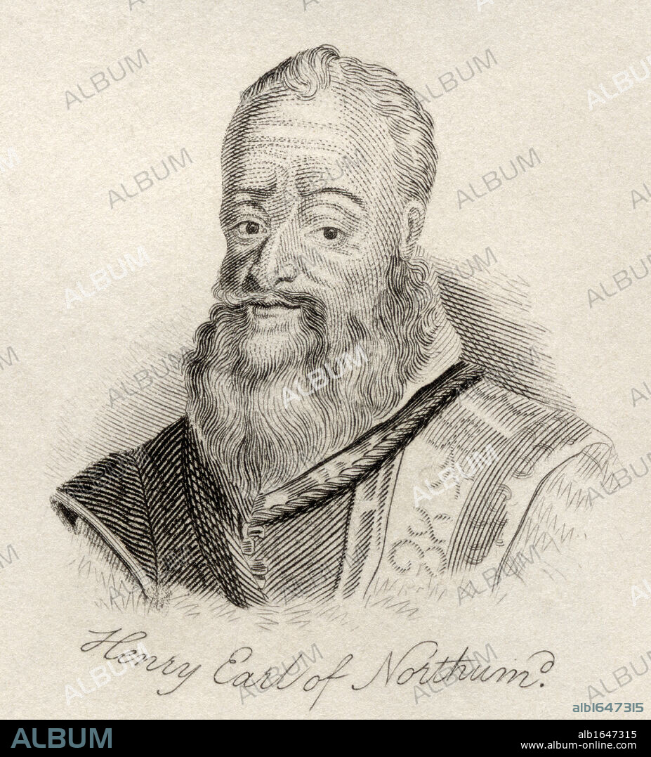 Henry Percy 9th Earl of Northumberland 1564 - 1632. English Roman Catholic imprisoned on suspicion of complicity in the Gunpowder Plot. From the book Crabb's Historical Dictionary published 1825.