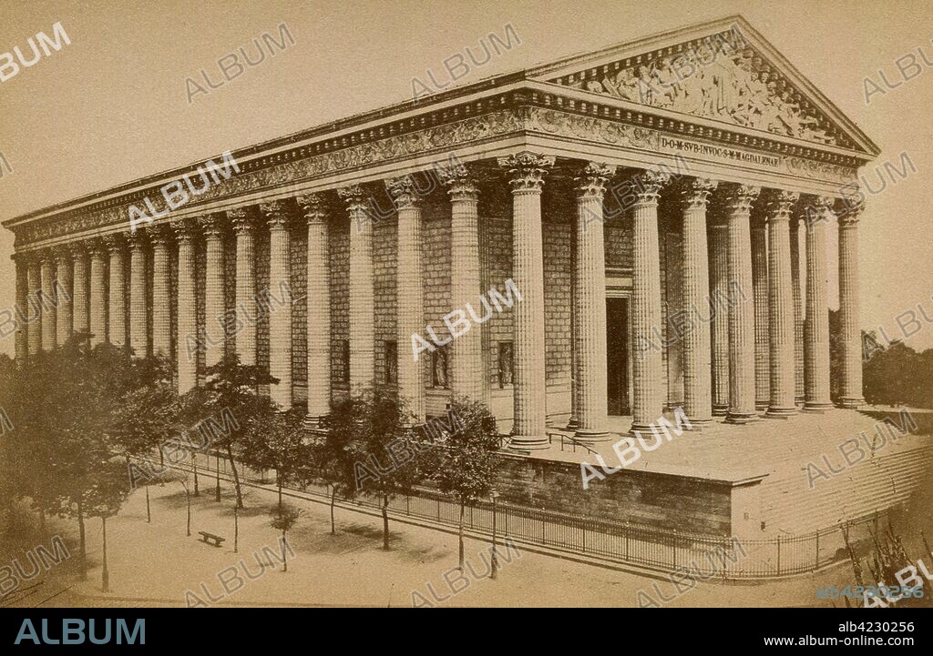 PIERRE-ALEXANDRE VIGNON, PIERRE CONTANT D'IVRY, JACQUES-MARIE HUVé y GUILLAUME-MARTIN COUTURE. París. Iglesia de la Madeleine.