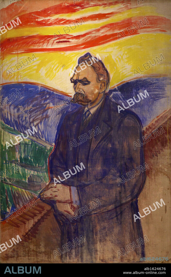 Friedrich Nietzsche by Edvard Munch, 1906, Norway, Oslo, The Munch Museum and Art Gallery.