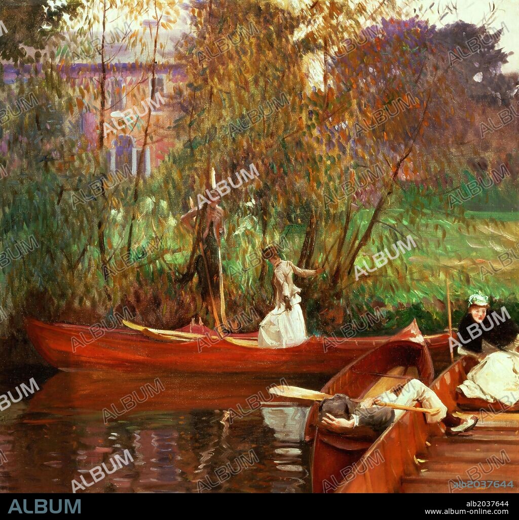 John Singer Sargent / 'The Boating Party', 1889, Oil on canvas, 88 x 92 cm.