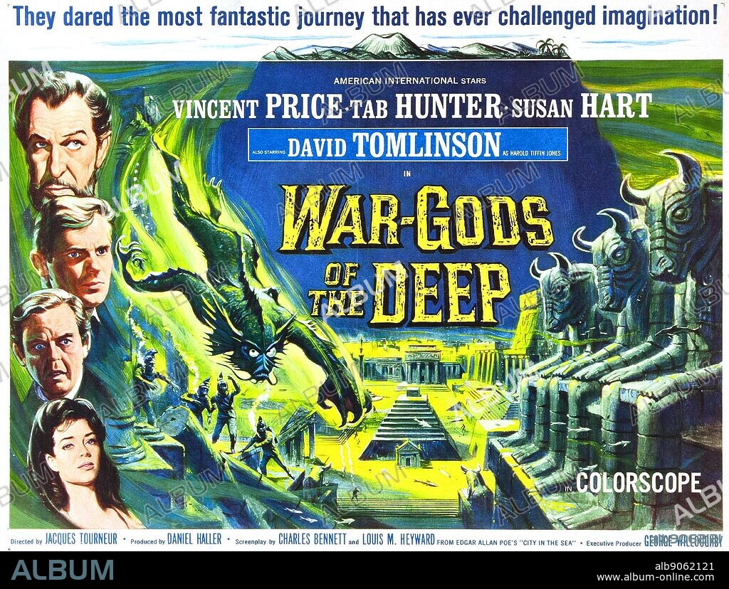 City Under the Sea' released as 'War Gods of the Deep in the USA a 1965 science fiction' film starring Vincent Price, Tab Hunter Susan Hart and David Tomlinson.