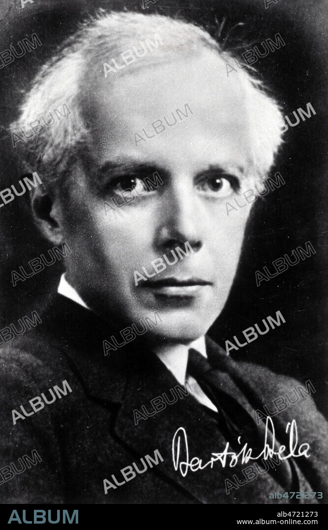 Portrait de Bela BARTOK (1881-1945). Carte postale debut 20eme s. Credit : Collection CL/KHARBINE-TAPABOR.