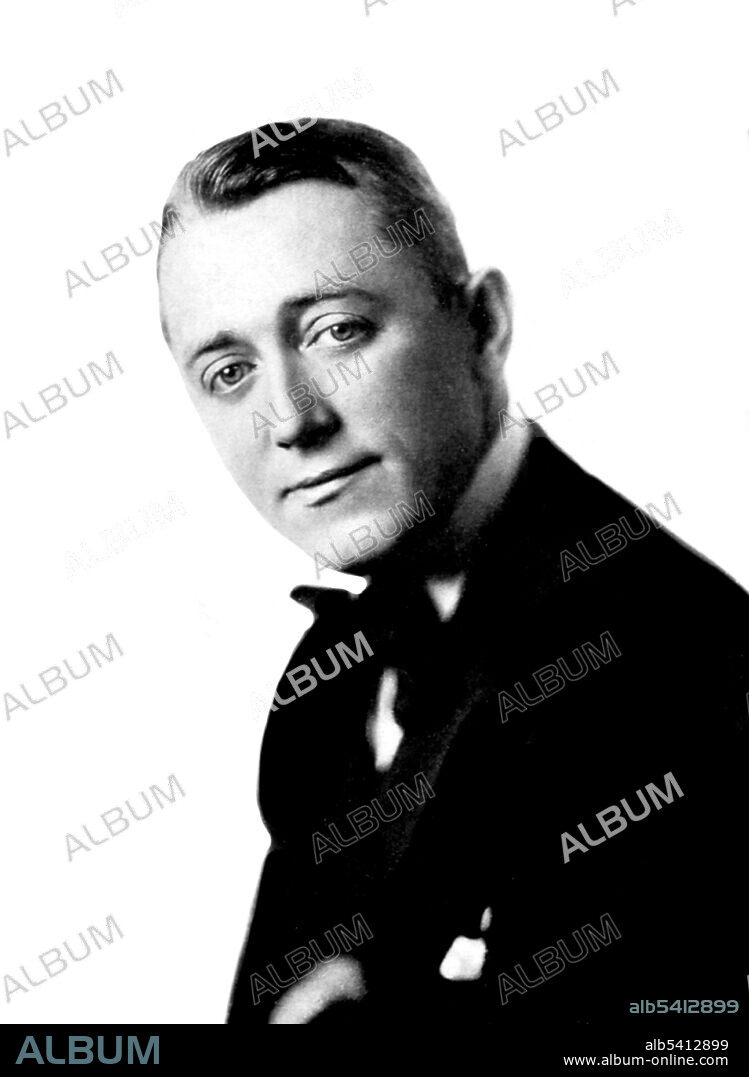 George Michael Cohan (July 3, 1878 - November 5, 1942) was an American entertainer, playwright, composer, lyricist, actor, singer, dancer and theatrical producer. He wrote, composed, produced, and appeared in more than three dozen Broadway musicals. Cohan wrote more than 50 shows and published over 300 songs during his lifetime. No photographer credited, 1918 (cropped and cleaned).
