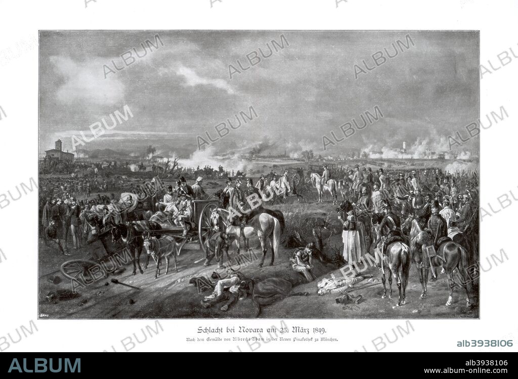 Battle of Novara, Italy, 23 March 1849, (1900).