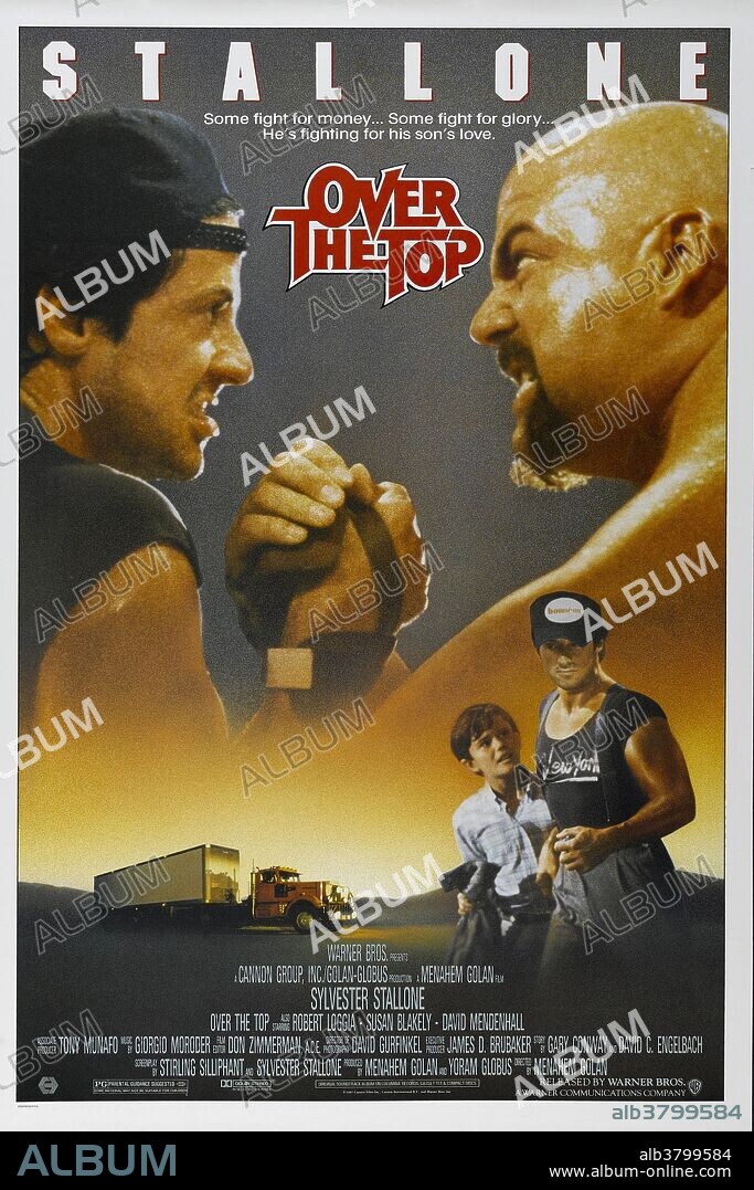 Poster de YO, EL HALCON, 1987 (OVER THE TOP), dirigida por MENAHEM GOLAN. Copyright WARNER BROS.