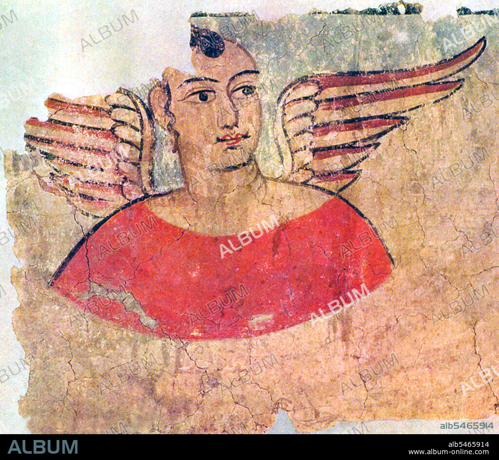 In ancient times Miran was a busy trading center on the southern part of the Silk Road, after the route split into two (the northern route and the southern route), as caravans of merchants sought to escape travel across the harsh wasteland of the desert (called by the Chinese 'The Sea of Death') and the Tarim Basin. They went by going around its north or south rim. It was also a thriving center of Buddhism with many monasteries and stupas. Marc Aurel Stein was the first archaeologist to systematically study the ruins at Miran in 1907. The many artifacts found in Miran demonstrate the extensive and sophisticated trade connections these ancient towns had with places as far away as the Mediterranean Sea. Archaeological evidence from Miran shows the influence of Buddhism on artistic work as early as the first century BCE. Early Buddhist sculptures and murals excavated from the site show stylistic similarities to the traditions of Central Asia and North India and other artistic aspects of the paintings found there suggest that Miran had a direct connection with Rome and its provinces.