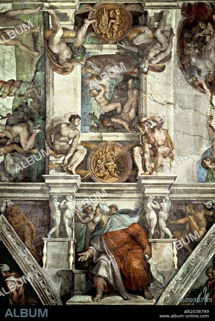 Michelangelo / 'Sistine Chapel Ceiling: the Creation of Eve', 1510, Fresco.