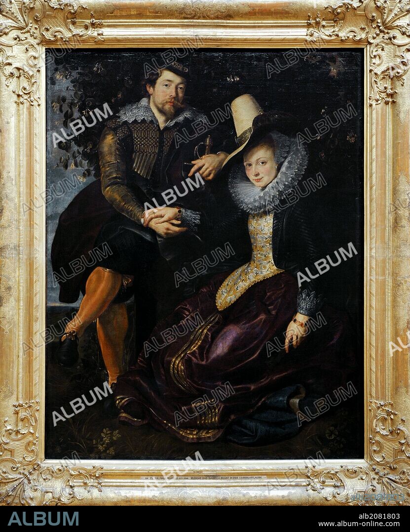 Peter Paul Rubens (1577-1640). Flemish painter. Self-portrait with his wife Isabella Brandt in the Honeysuckle Bower, ca.1609. Alte Pinakothek. Munich. Germany.