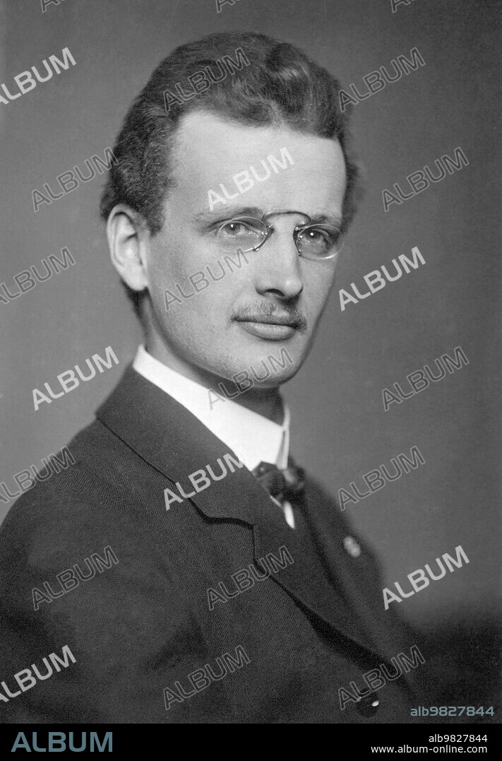 Auguste Piccard (1884-1962) was a Swiss physicist, inventor and explorer known for his record-breaking hydrogen balloon flights, with which he studied the Earth's upper atmosphere. Piccard was also known for his invention of the first bathyscaphe, FNRS-2, with which he made a number of unmanned dives in 1948 to explore the ocean's depths. Photograph by Johannes Meiner, circa 1910.