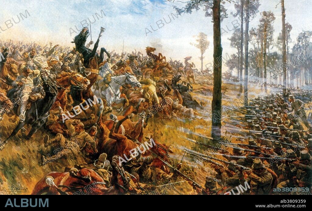 The Battle of Cer(b) was fought between Austria-Hungary and Serbia in August 1914 during the early stages of the Serbian Campaign of WWI. The battle, part of the first Austro-Hungarian invasion of Serbia, began on the night of August 15 when elements of the Serbian 1st Combined Division encountered Austro-Hungarian outposts that had been established on the slopes of Cer Mountain earlier in the invasion. The clashes that followed escalated into a battle for control over several towns and villages near the mountain, especially Sabac. On August 19, the morale of the Austro-Hungarians collapsed and thousands of soldiers retreated back into Austria-Hungary, many of them drowning in the Drina River as they fled in panic. On August 24 the Serbs re-entered Sabac, marking the end of the battle. Serbian casualties were 3,000-5,000 killed and 15,000 wounded. Those of the Austro-Hungarians were significantly higher, with 6,000-10,000 soldiers killed, 30,000 wounded and 4,500 taken as prisoners of war. The Serb victory over the Austro-Hungarians marked the first Allied victory over the Central Powers in WWI.