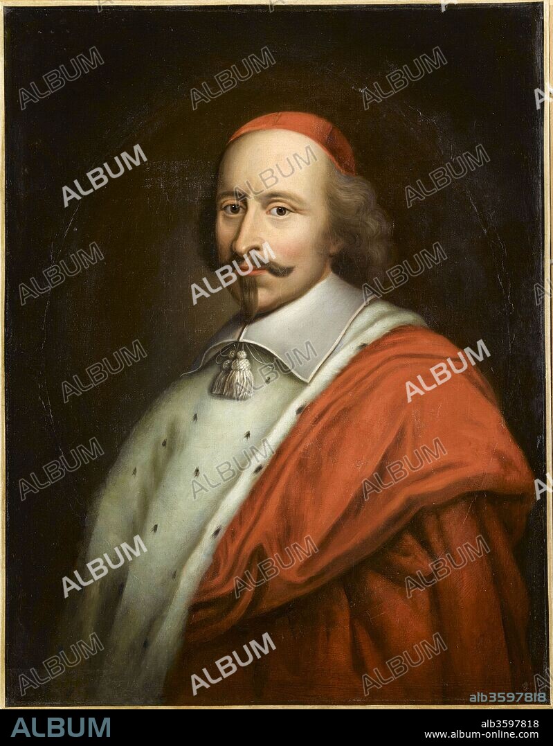 MATHIEU LE NAIN. Portrait of Cardinal Jules Mazarin (1602-1661).