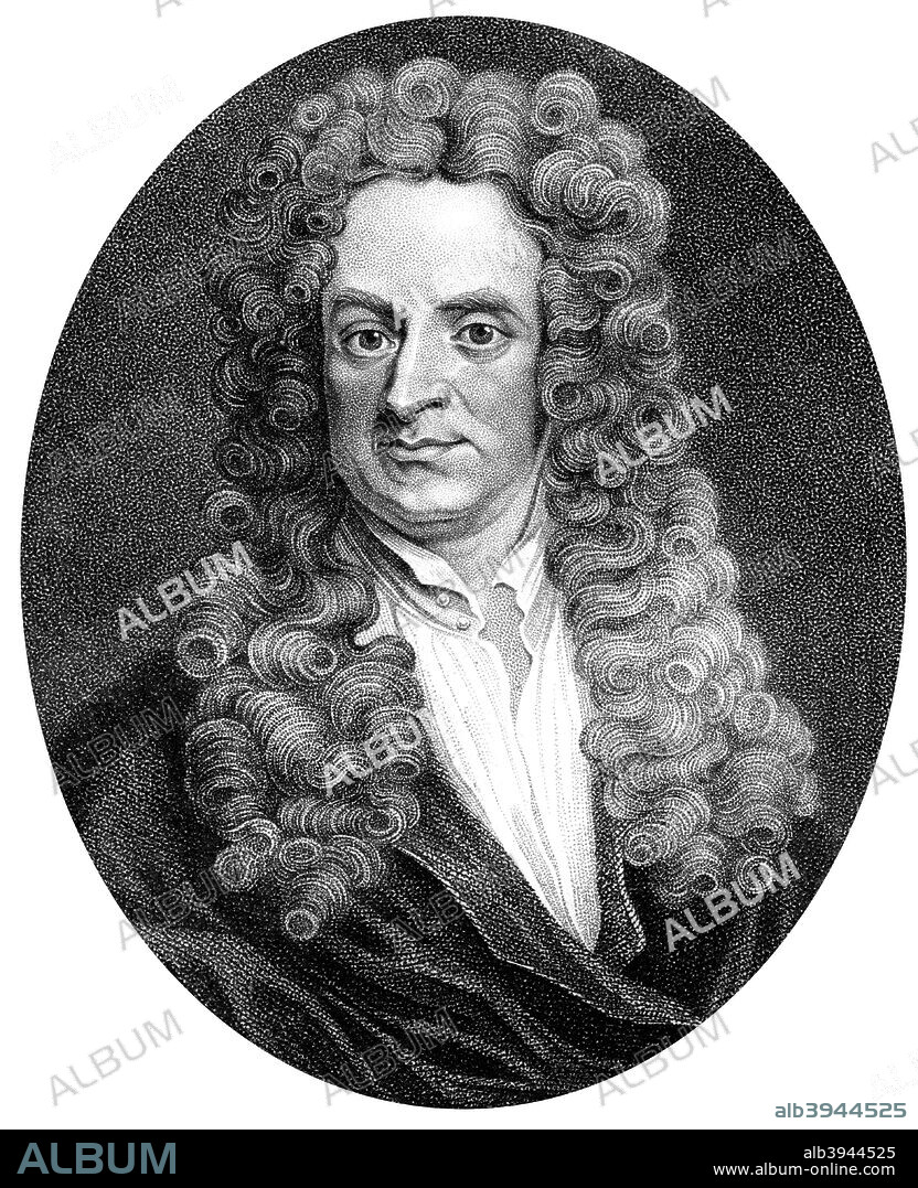 Isaac Newton, English mathematician, astronomer and physicist, (1818). Newton's (1643-1727) discoveries were prolific and exerted a huge influence on science and thought. His theories of gravity and his three laws of motion were outlined in his greatest work, Philosophiae Naturalis Principia Mathematica, (1687) and he is credited with discovering differential calculus. He also formulated theories regarding optics and the nature of light that led to him building the first reflecting telescope. Knighted by Queen Anne in 1705, Newton is buried in Westminster Abbey, London.