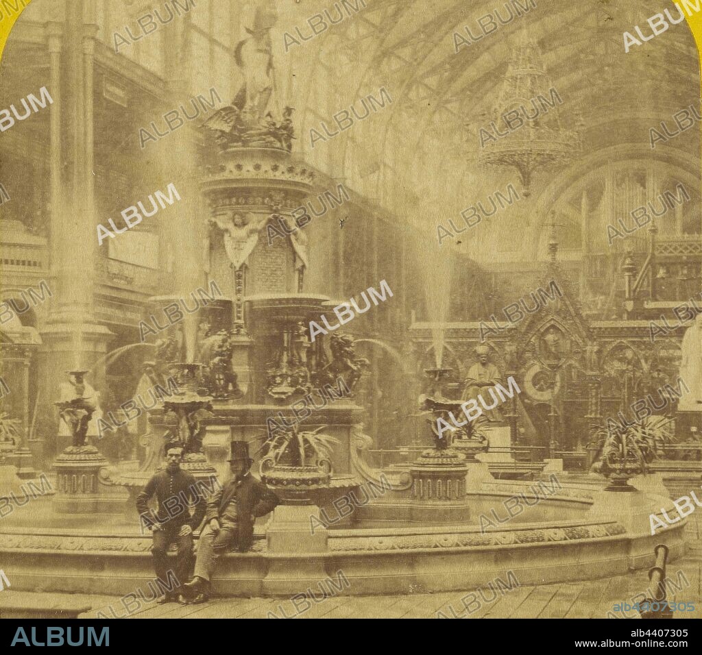 Fountain in Majolica Ware. Modelled by Thomas. (Minton & Co.), London Stereoscopic Company (active 1854 - 1890), 1862, Albumen silver print.
