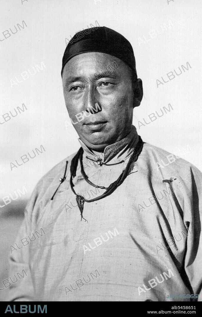 The Japanese In Mongolia. A Portrait of Prince Teh, leader of the autonomous movement in lnner Mongolia, who has been compelled to accept Overlordship of the Japanese. The Prince, a descendent of Chinghhis Khan, is now Virtually a prisoner in his own territory. November 30, 1936.